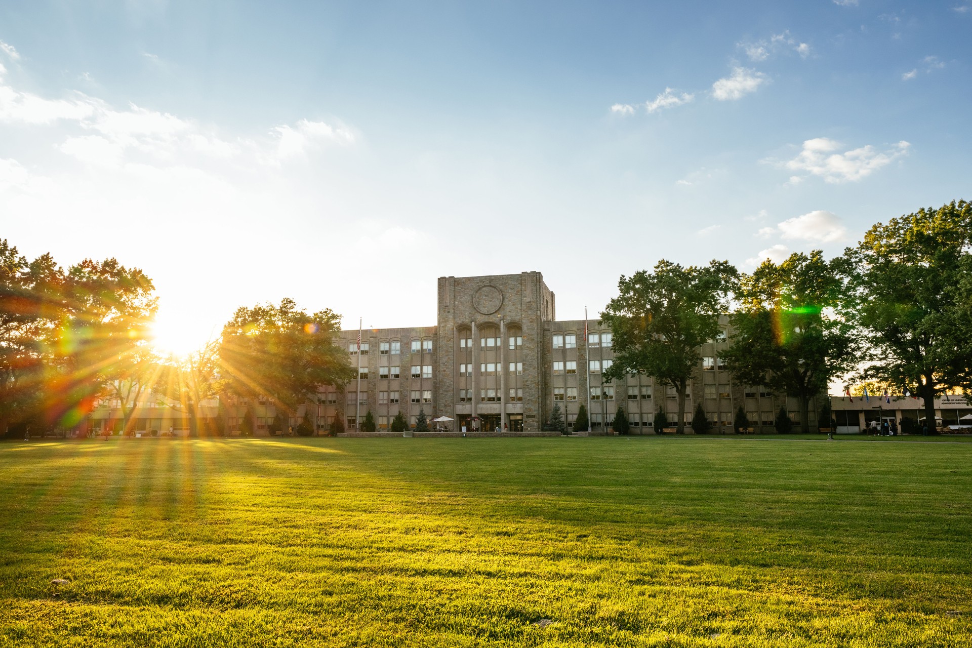 Architecture and modern buildings in Campus in USA